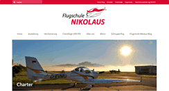 Desktop Screenshot of flugschule-nikolaus.de