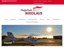 Tablet Screenshot of flugschule-nikolaus.de